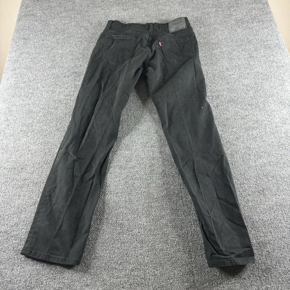 Levi's 541 Jeans Mens 30x32 Black Athletic Tapered Stretch Denim Pants 66708-75